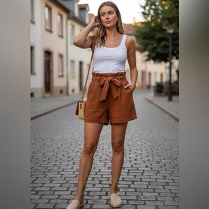 A NEW DAY HIGH WAITS BELTED SHORTS size M